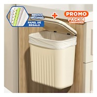Pack4 Caja Beige Colgante Moderna y Funcional para Cocina Y+Papel Regalo
